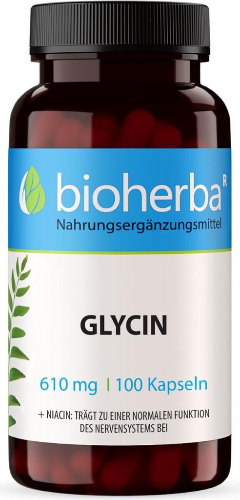 Bioherba Glycin 610 mg 100 Kapseln Produktbild 