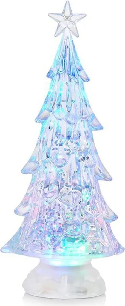 Markslöjd SALLY Sapin LED en acrylique transparent décoratif H32,5 cm