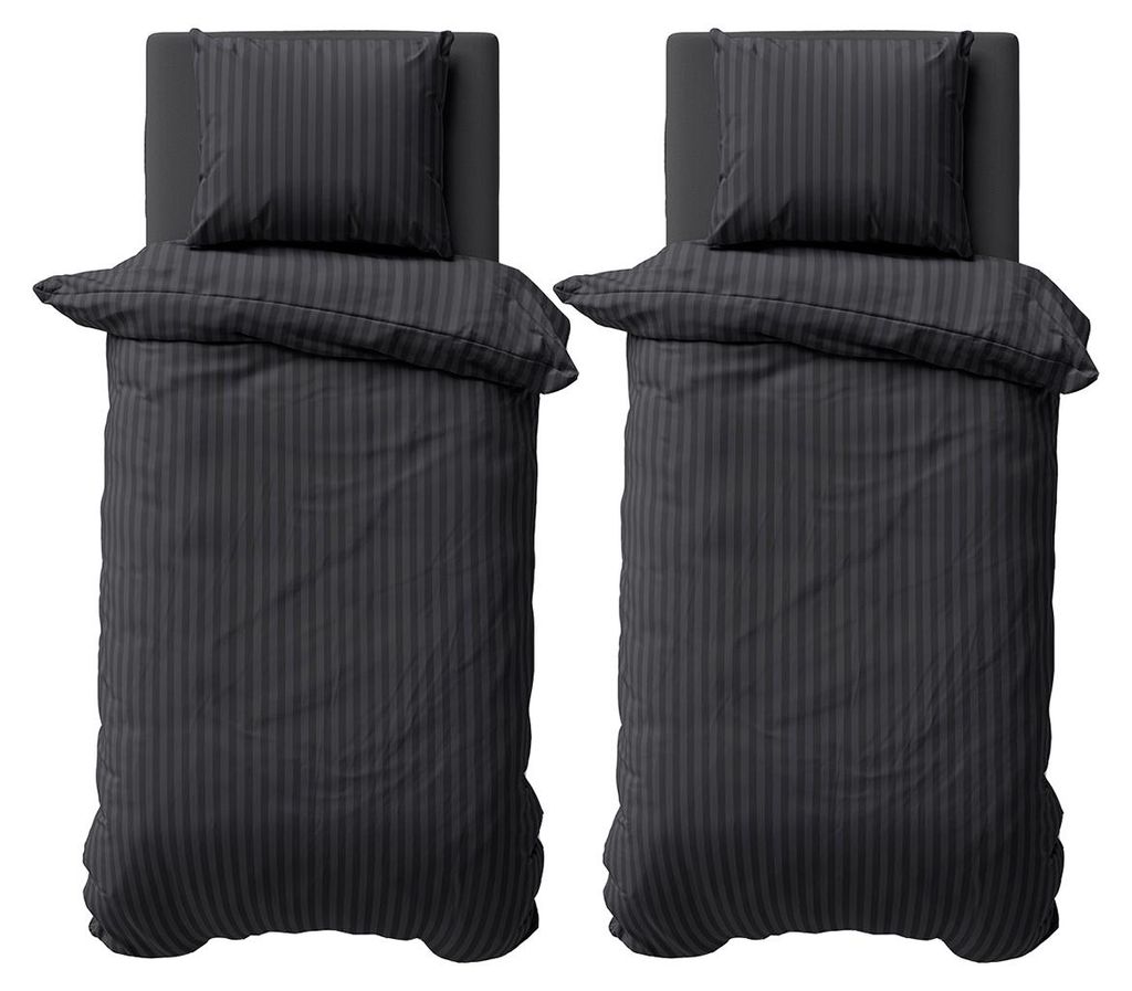 4 teilig Bettwäsche 155x220 cm Mikrofaser Premium Damast Produktbild 