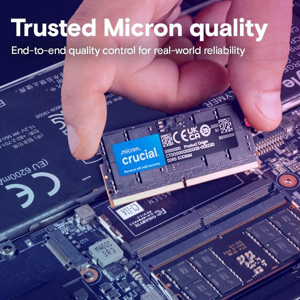 メモリー Crucial 32GB DDR5-5600 UDIMM 1.1V CL46 Crucial RAM 16GB DDR5 5600MHz (oder 5200MHz oder 4800MHz)