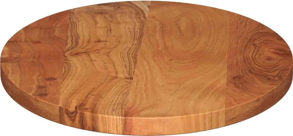 Piano Consolle Acacia Massiccia 110x40x3,8 cm | Industrial Look Ovale
