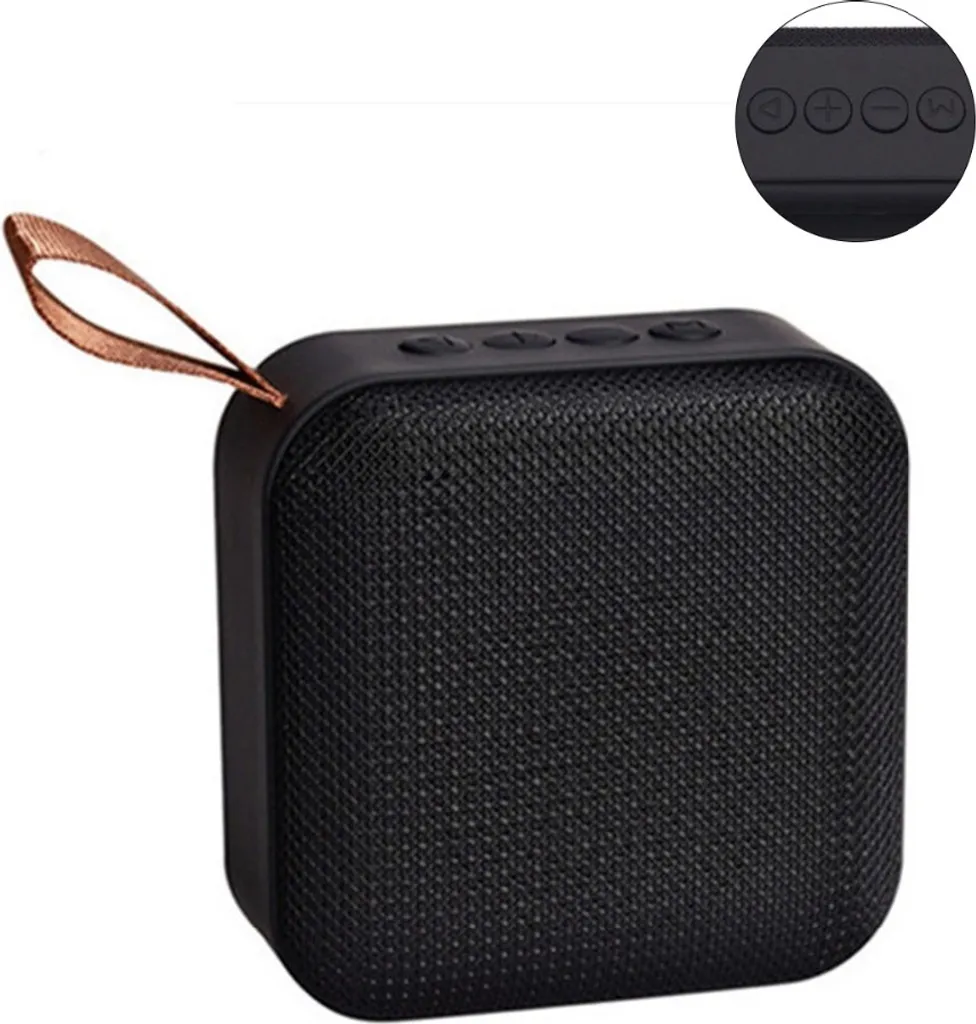 Speaker Bluetooth T5 Mini Outdoor - Tessuto Nero Resistente - 1