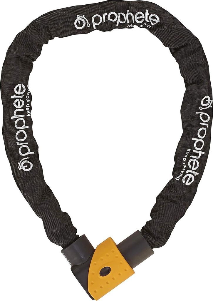 Kettenschloss ART 90 cm - Schwarz/Orange - Für Erwachsene, Unisex