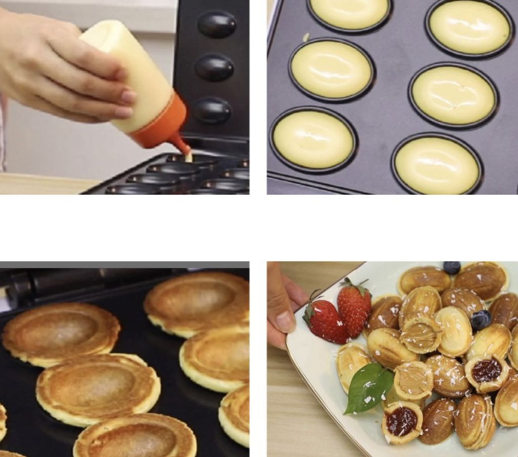 Nusswaffeleisen Nussbäcker für 24 Nusshälften Elektrischer Produktbild 5