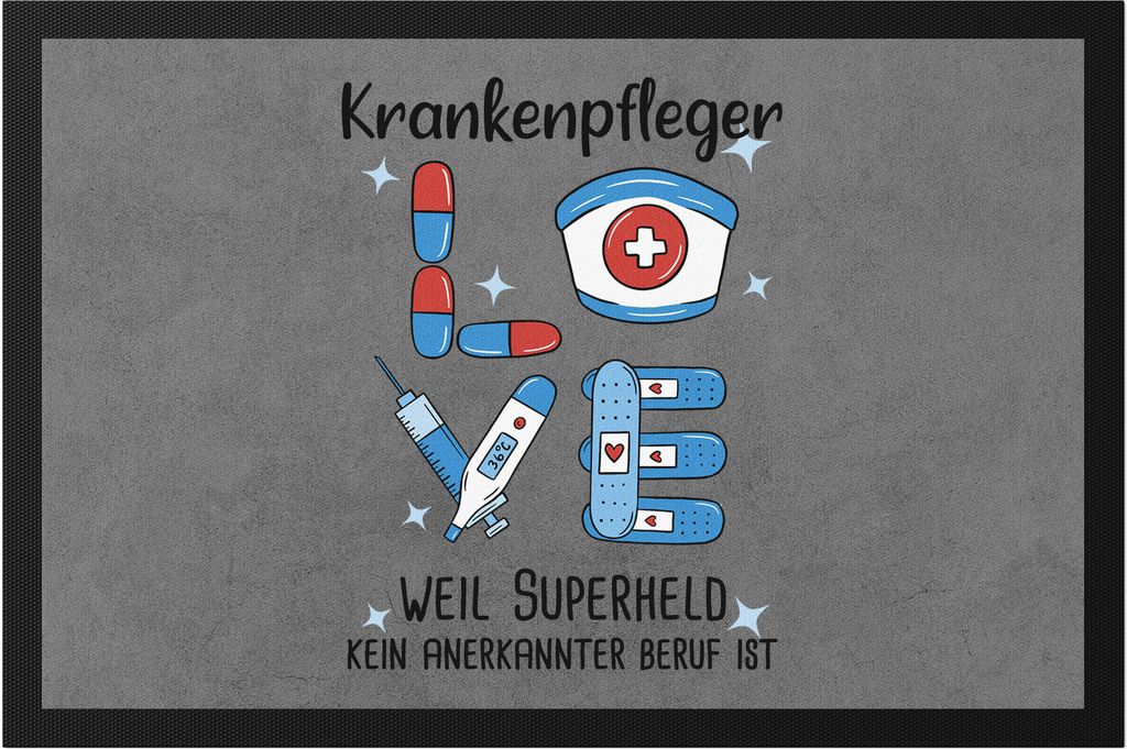 Ich Bin Krankenpfleger Weil Superheld Kein Anerkannter Job Ist Fußmatte Geschenk Danke Sagen