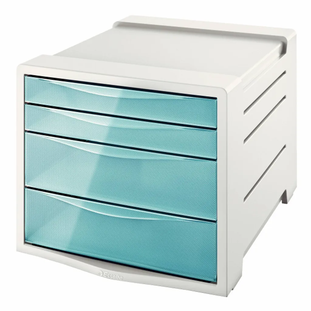 Organizer Scrivania Esselte Colour'Ice 626284 - Design 4 Cassetti Blu