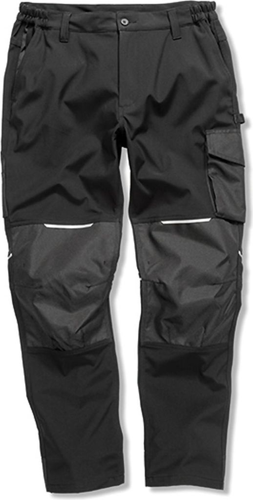WORK-GUARD R473X | Arbeitshose Slim Fit Soft Shell Work Trouser - Farbe: Black - Größe: XXL