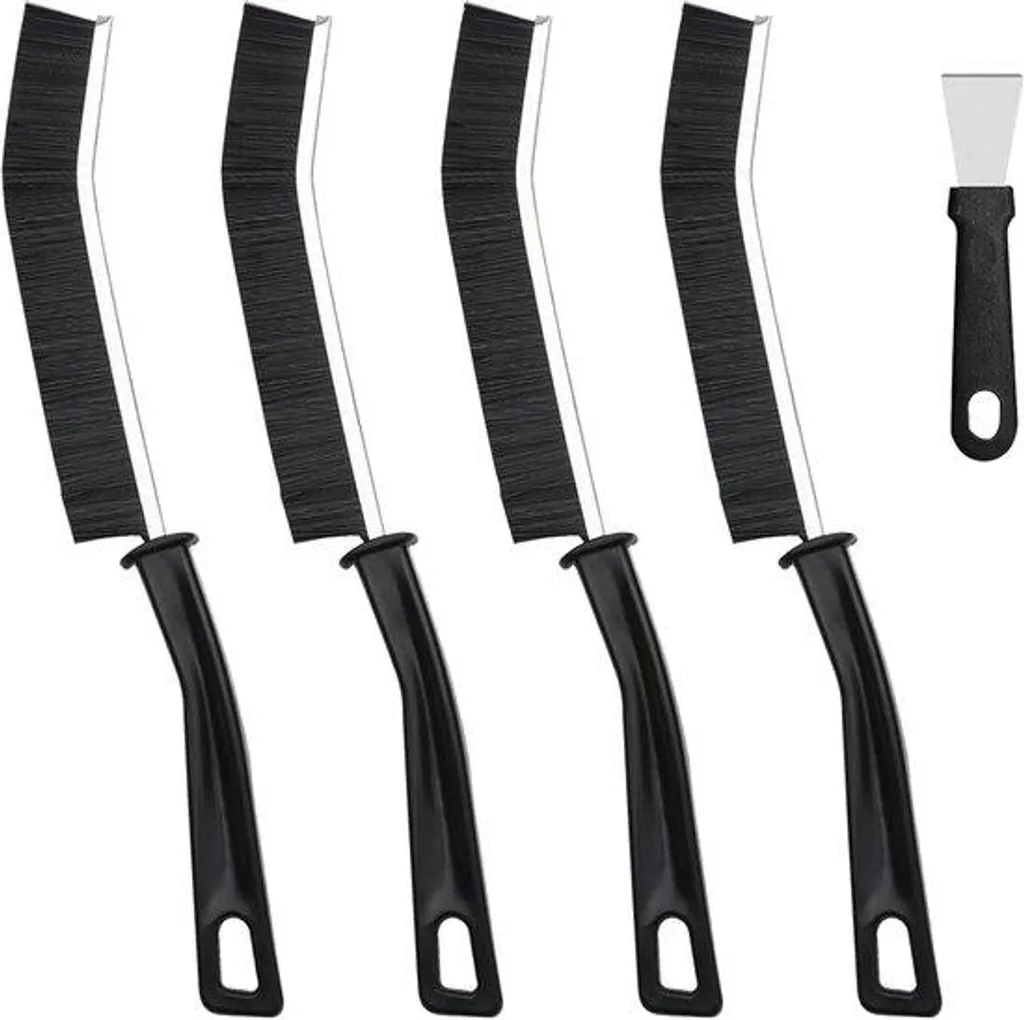 Lot de 4 brosses de précision pour rainures et rails de fenêtres PVC