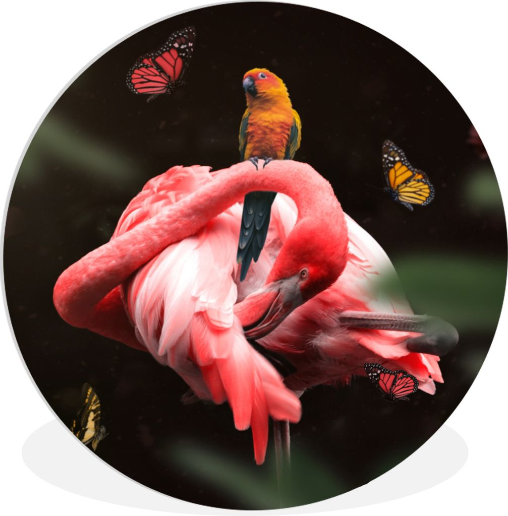 MuchoWow - Wand-Kreis - Wohnzimmer - Bild - Runde - Wanddeko - Dibond - Kunstdrucke