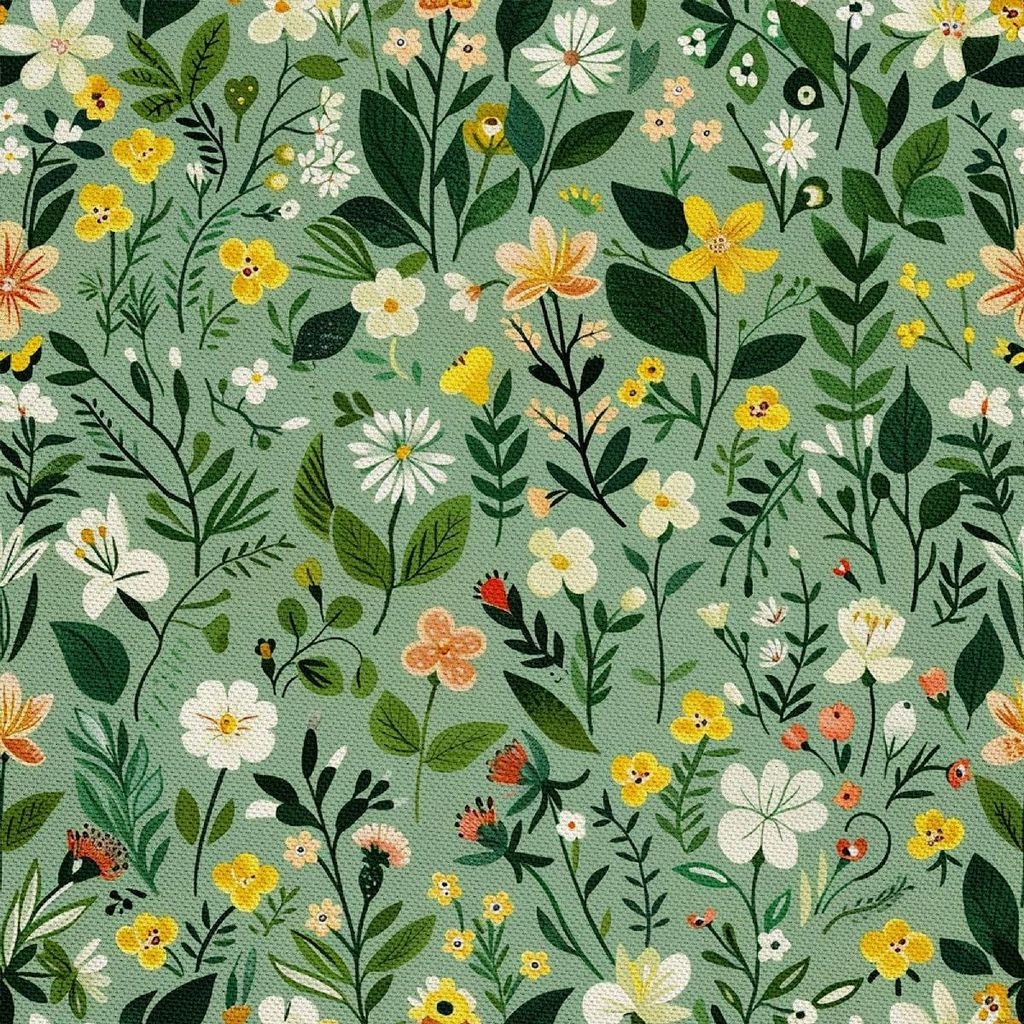 OUTDOOR DEKOSTOFFE OXFORD - Motiv Frühling I DX7542