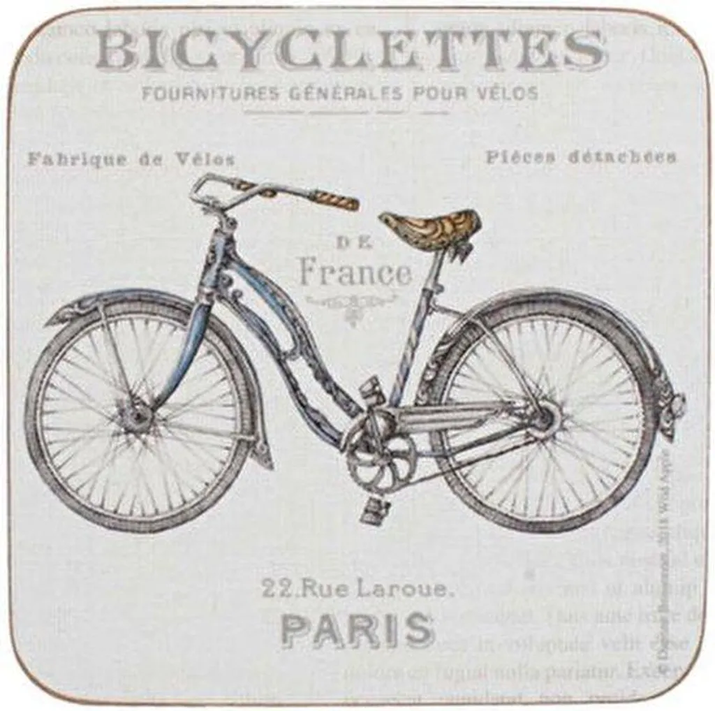 Dessous-de-plat Bicycle en liège antidérapant 10 cm Creative Tops WA