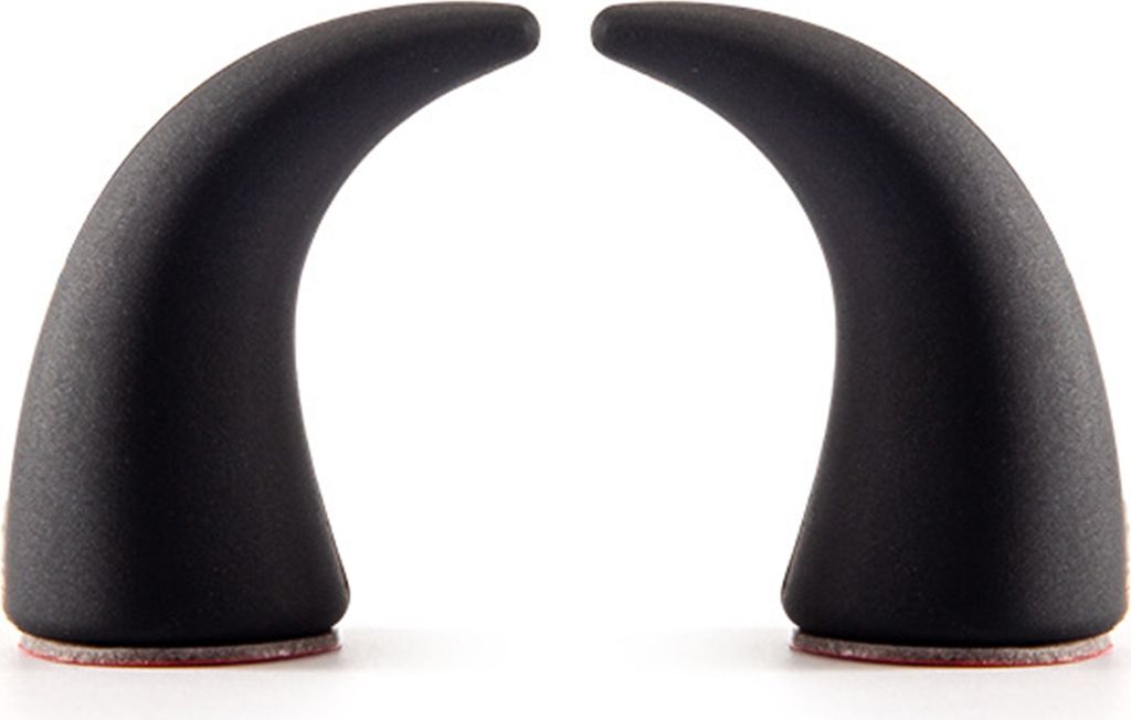 1 Paar Lenkrad-Teufelshorn-Aufkleber, klein, süß, selbstklebend, für Auto, LKW, SUV, Armaturenbrett, Lüftungsschlitze, Lenkrad, 3D-Hupe, Dekora...