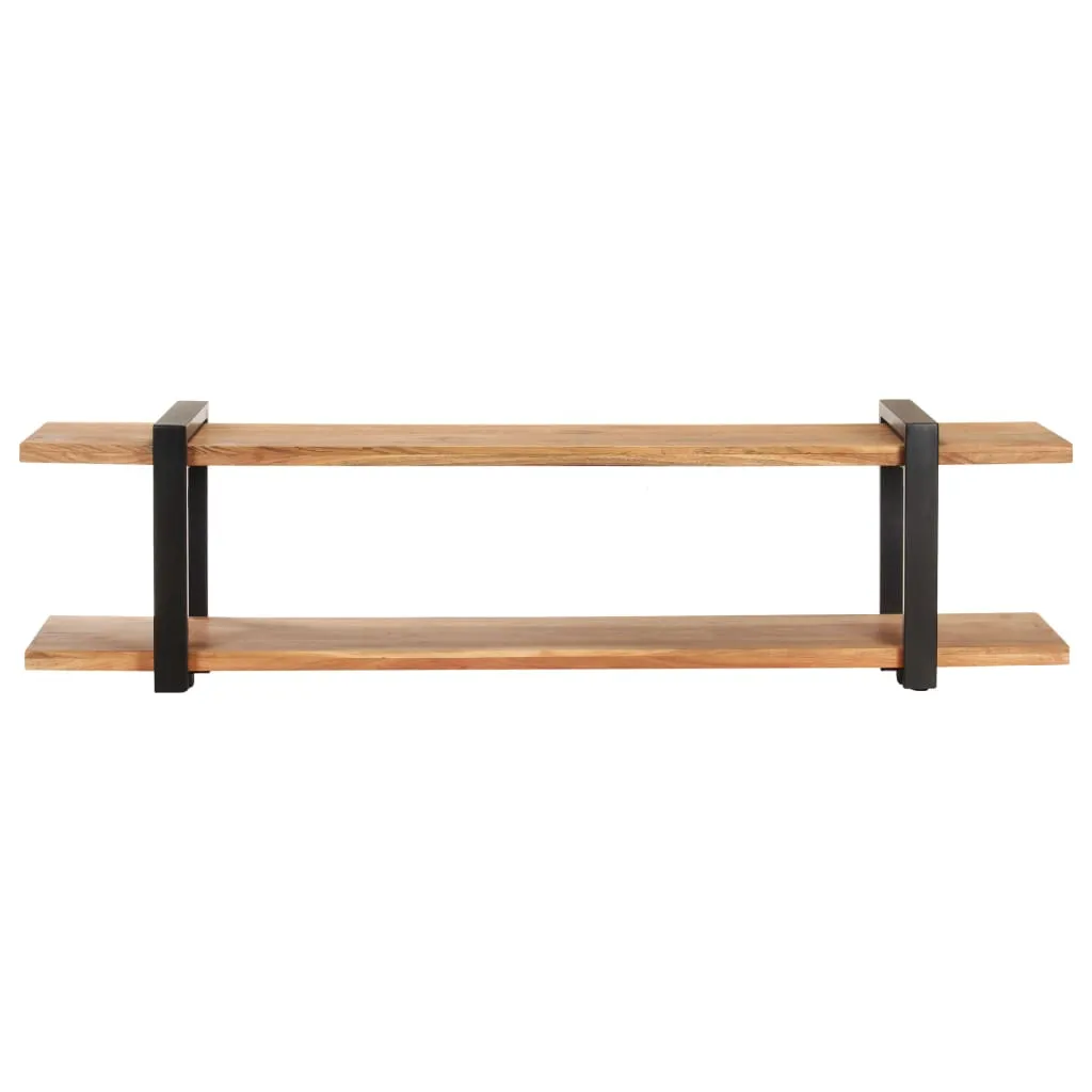 mobile TV vidaXL 160x40x40 cm in legno massiccio di acacia - Mobili TV - 3