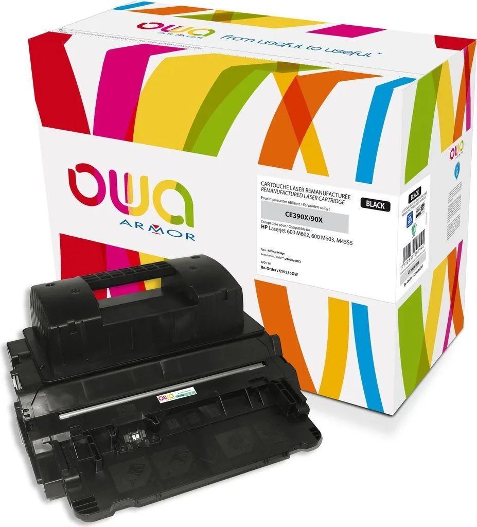 Toner Noir Armor K15535OW pour Imprimante Laser - Haute Capacité 24000p