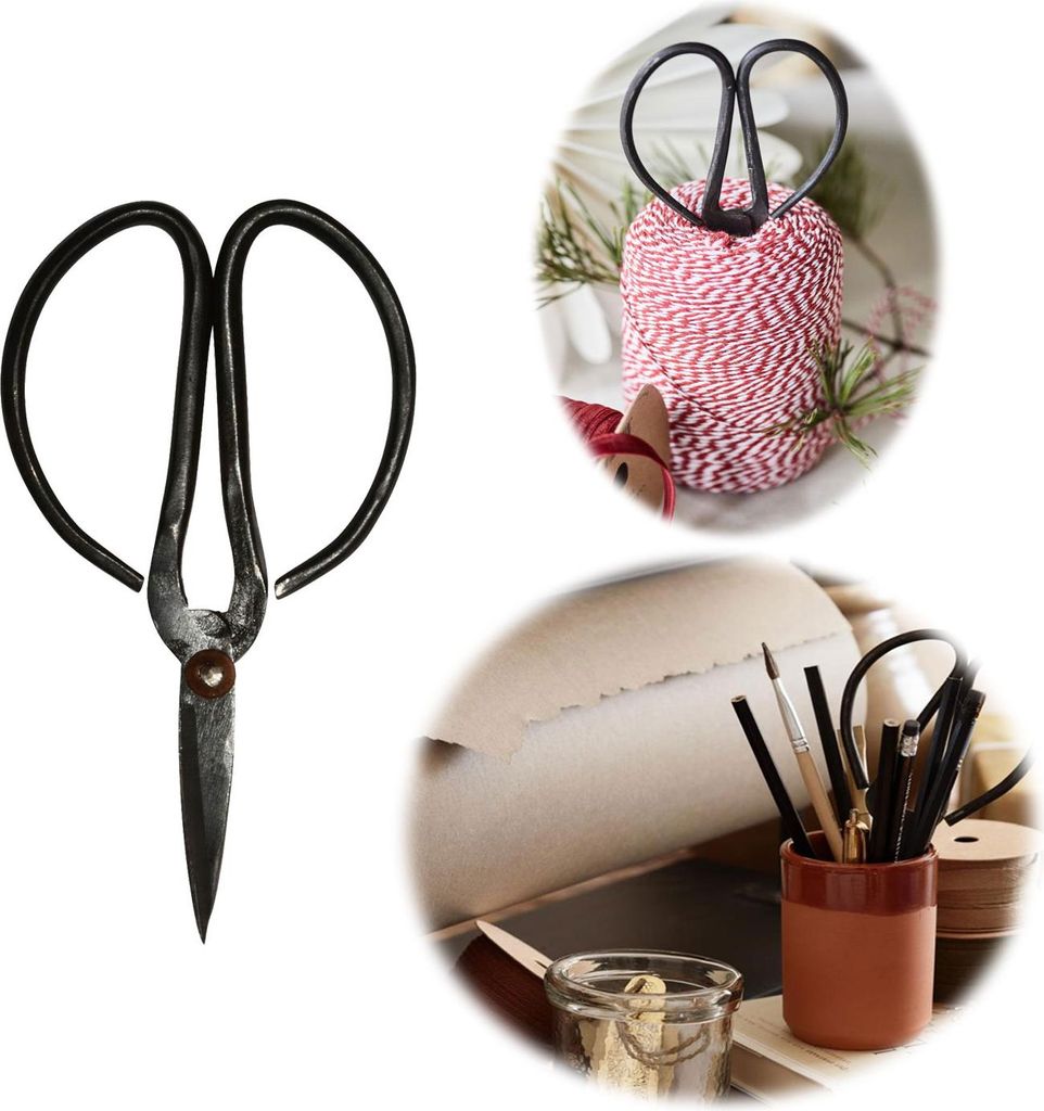 LS-LebenStil Vintage Schere 10cm Handgeschmiedet Antik Produktbild 
