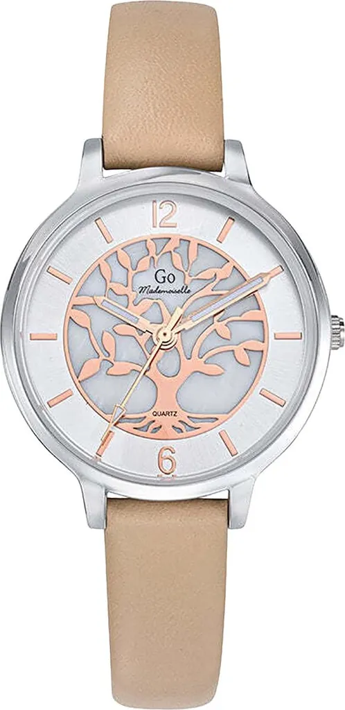 Montre Bracelet Femme en Cuir Brun et Motif Arbre de Vie - Girl Only