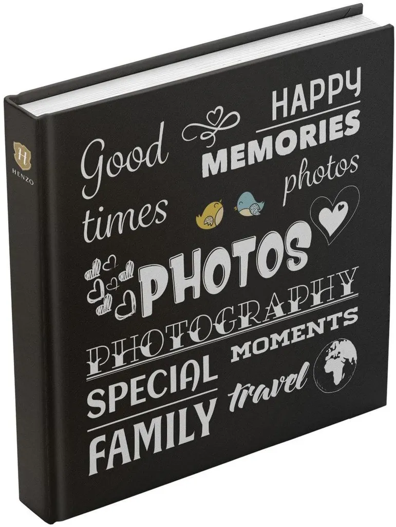 Henzo Album Foto Jumbo Wording Nero 30x30 cm 100 Pagine - Shop Online