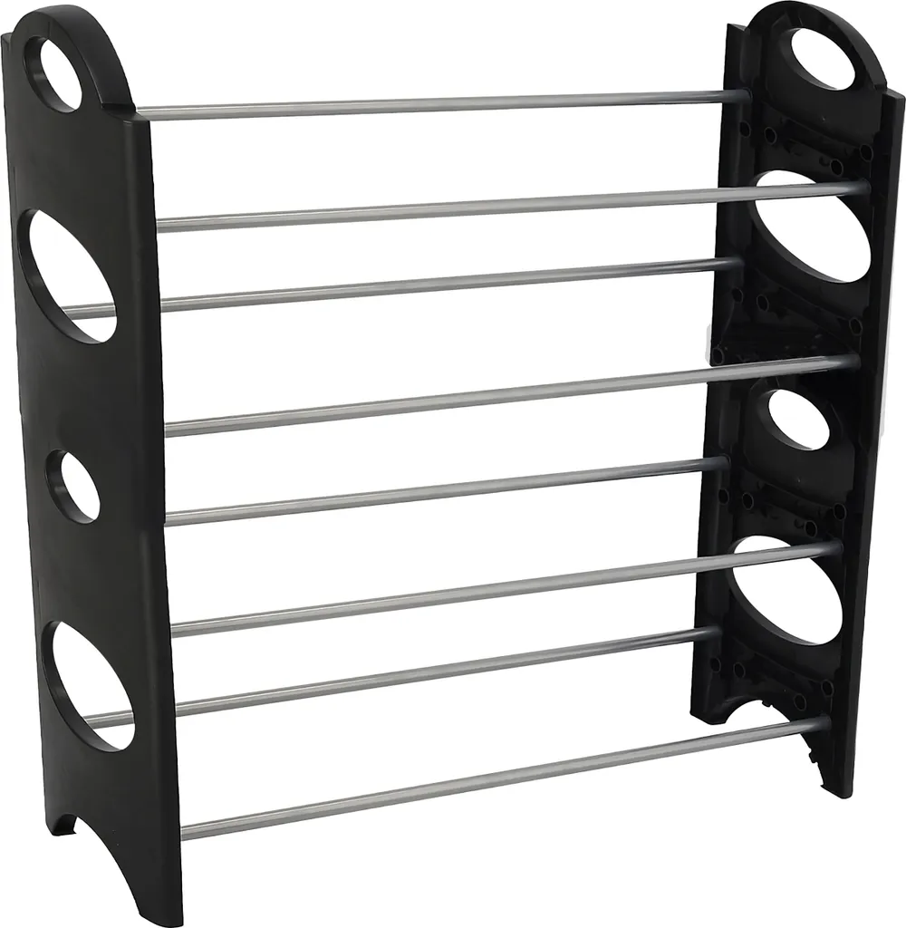 Rangement de chaussures inox 4 étages robuste et compact 63cm Retoo