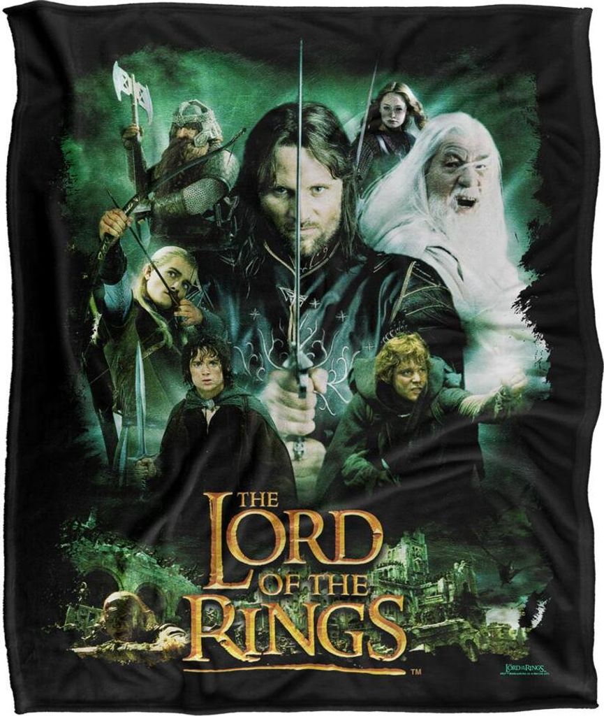 Lord Of The Rings - Decke, Gruppenfoto TV18868 (Einheitsgröße) (Bunt)