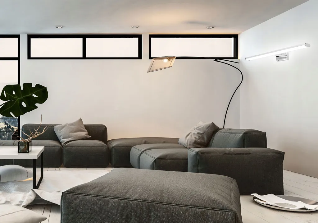 Applique Murale LED 78cm Chrome Brillant - Éclairage Puissant et Économe - 5