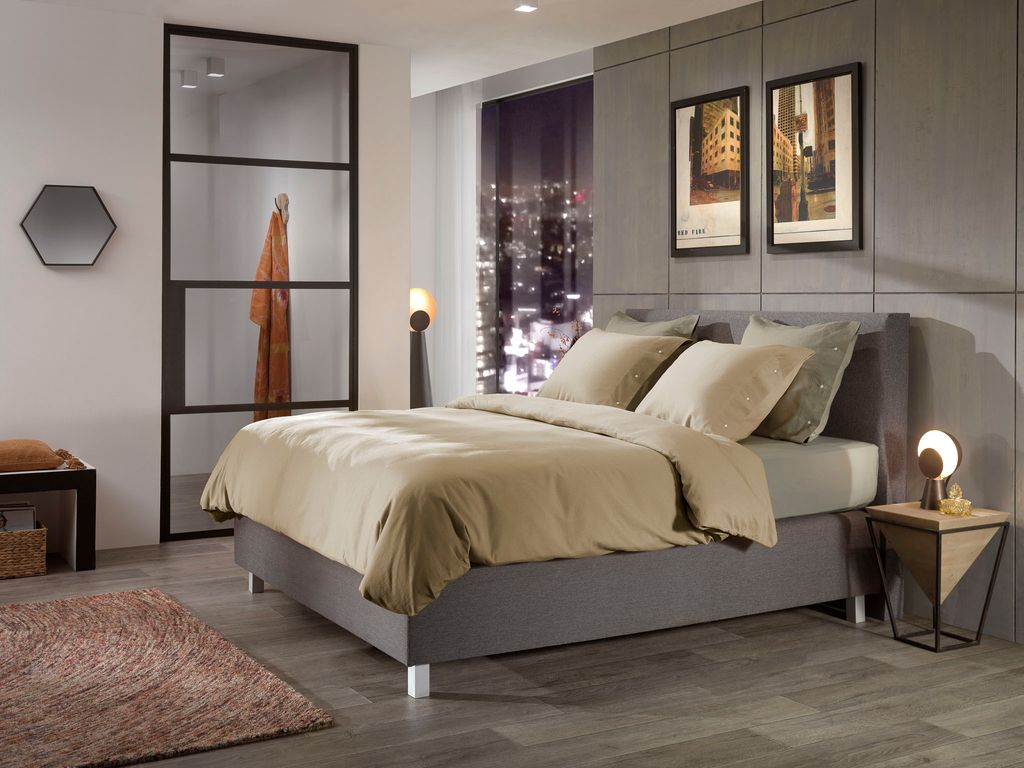 Yellow Cialda Dbo 200 Pale Khaki Bettwäsche 1 x Bettbezug 200x220 + 2 x Kopfkissenbezug 70x60 Pale-Khaki Uni grün