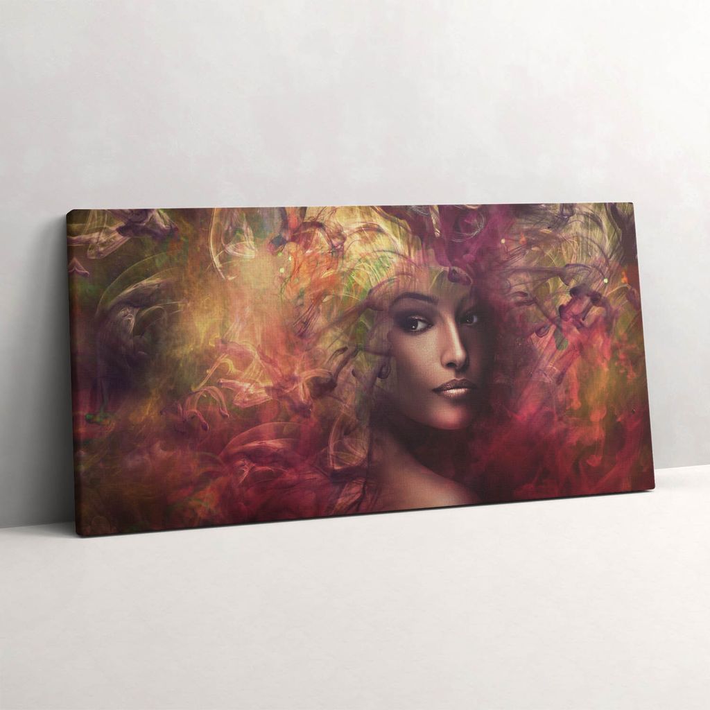 Porträt einer Frau – Leinwandbild Wandbild – 140x70 cm – Leinwandbilder – Wandbilder – Schlafzimmer – Flur