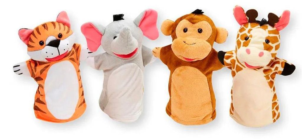 Melissa & Doug Hand Puppets Zoo Friends Handpuppe Kinder One Size