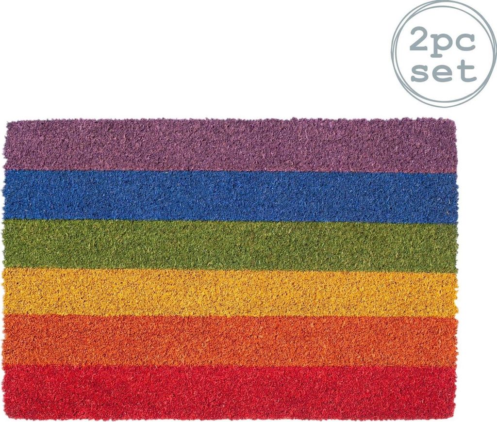 Nicola Spring Kokosfaser-Fußmatten – 60 x 40 cm – Produktbild 