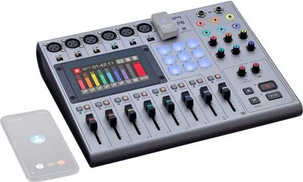 Console Mixage Zoom PodTrak P8 Idéale pour Multi-Intervenants et Streaming - 9