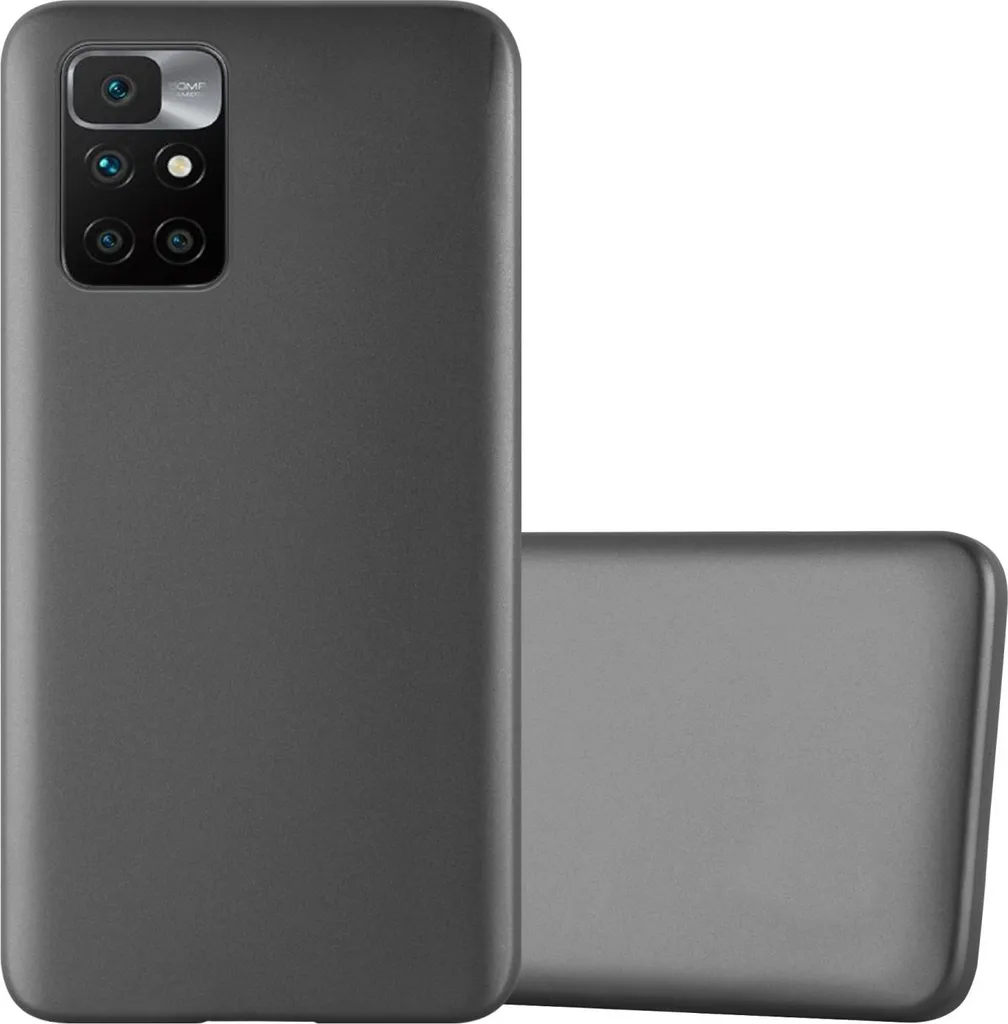 Cadorabo Custodia Grigia per Xiaomi Redmi 10 e Note 11 4G | TPU Silicone