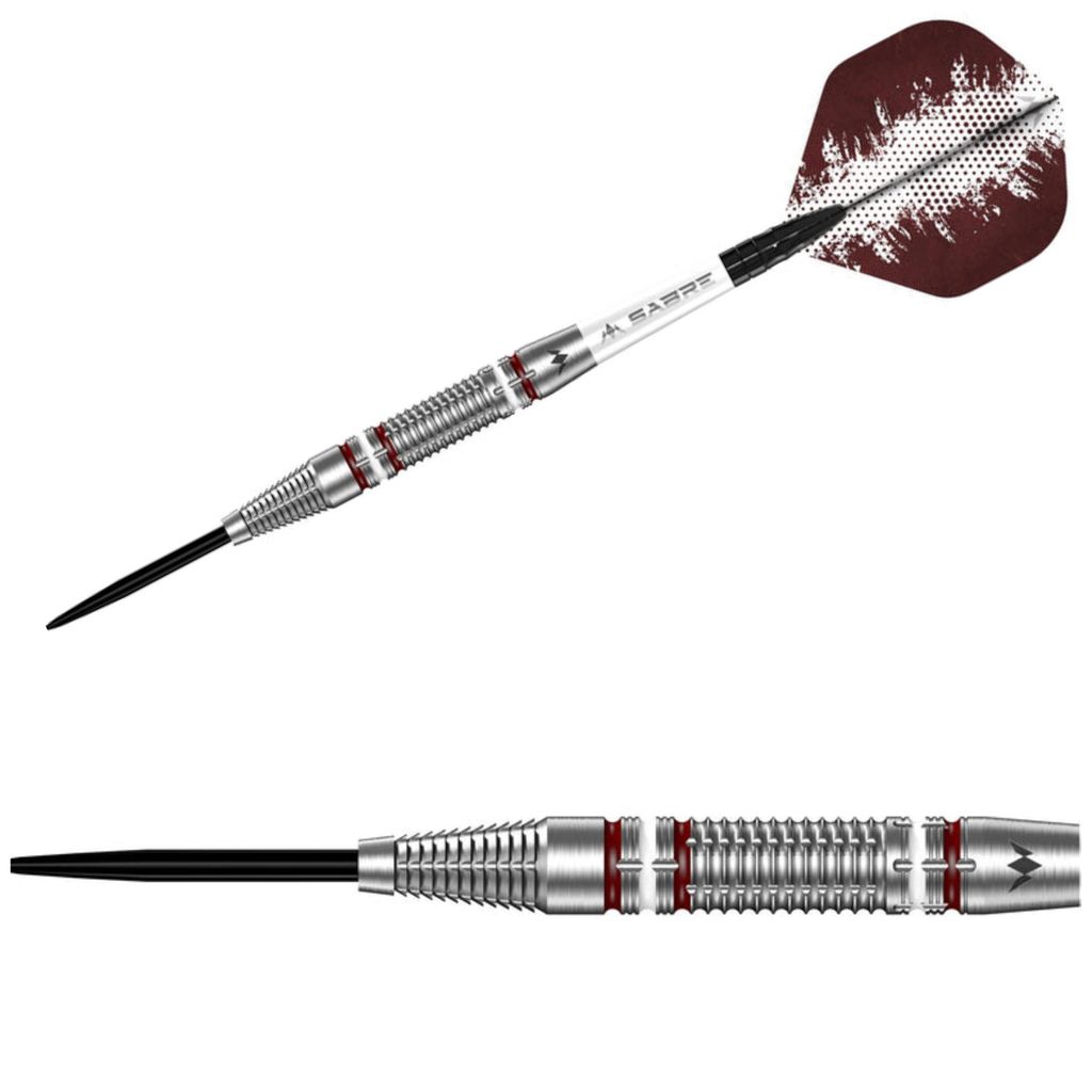 Mission | Madars Razma | Steeldarts | 95% Tungsten | 23g | Silver | Dartpfeile Set