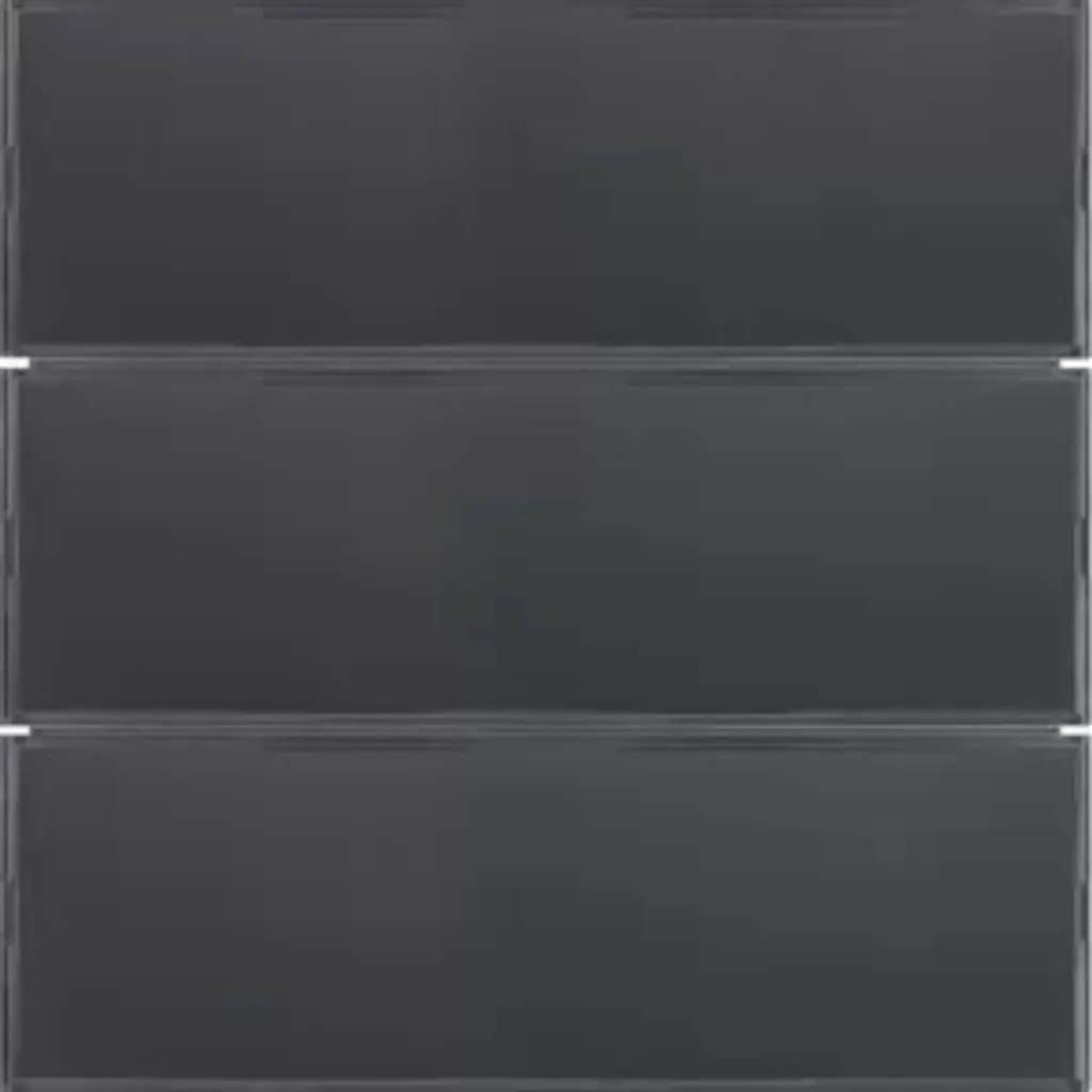 Interrupteur tactile KNX triple Berker S.1 Anthracite et Aluminium