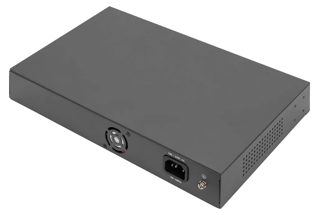 DIGITUS DN-95356 Commutateur PoE 24 Ports avec 2 Uplinks SFP RJ45