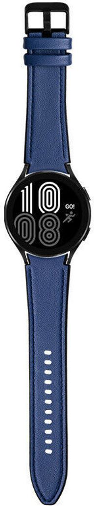 Strap-it Samsung Galaxy Watch 4 - 44mm Hybrid- Lederarmband (Dunkelblau)