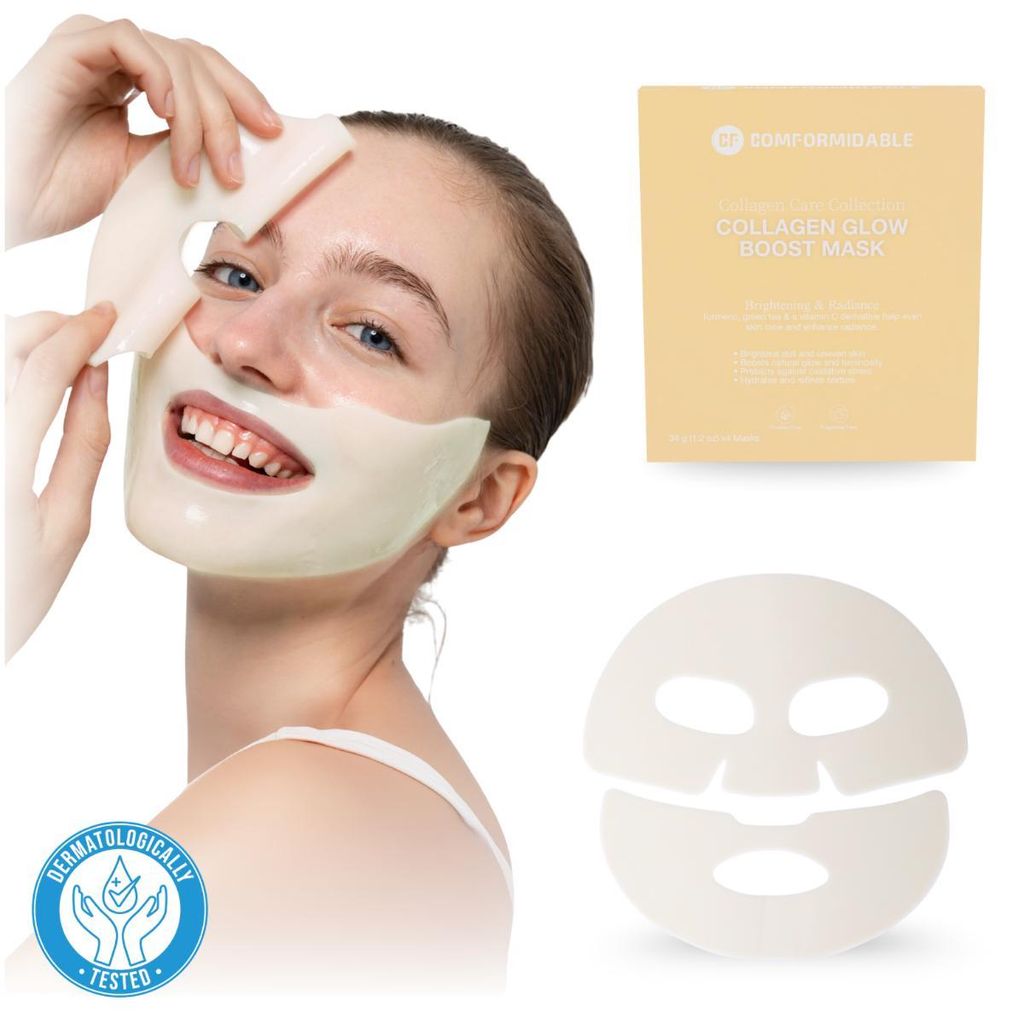 Comformidable® Collagen Glow Boost Maske – 4 Stück - Produktbild 