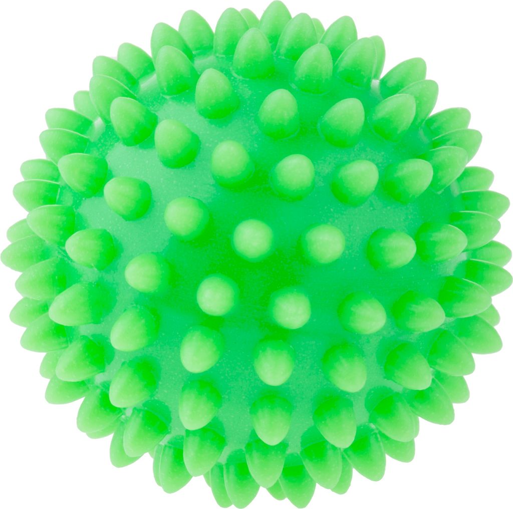 Massageball mit Noppen zur Muskelentspannung und Rehabilitation, Grün, 6,6 cm