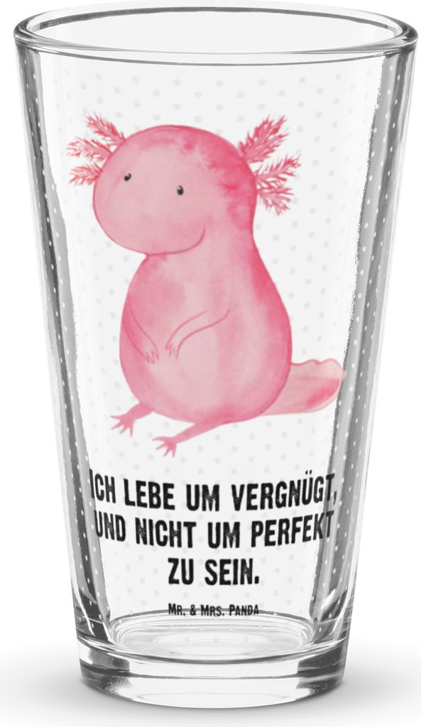 Mr. & Mrs. Panda Glas Axolotl Niedlich - Transparent - Produktbild 