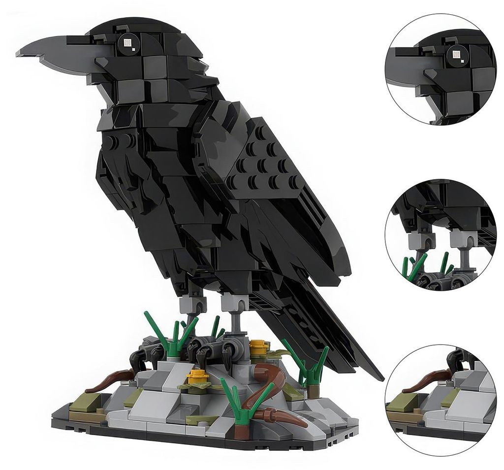 Klemmbausteine Vogelmodell Baukasten für Erwachsene Produktbild 