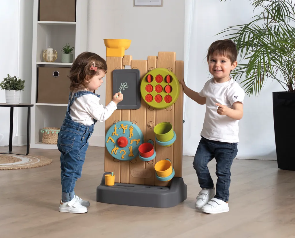 Mur d'activités Smoby traité anti-UV avec circuit d'eau modulable - 10