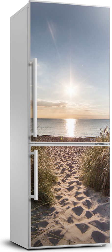 Tulup Kühlschrankdekoration - 70x190 cm - Aufkleber auf dem Kühlschrank - Küstendüne