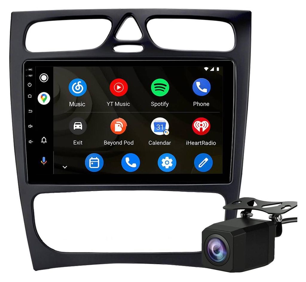 Android Autoradio 9 Zoll 128GB für Mercedes C-Klasse W203 Produktbild 