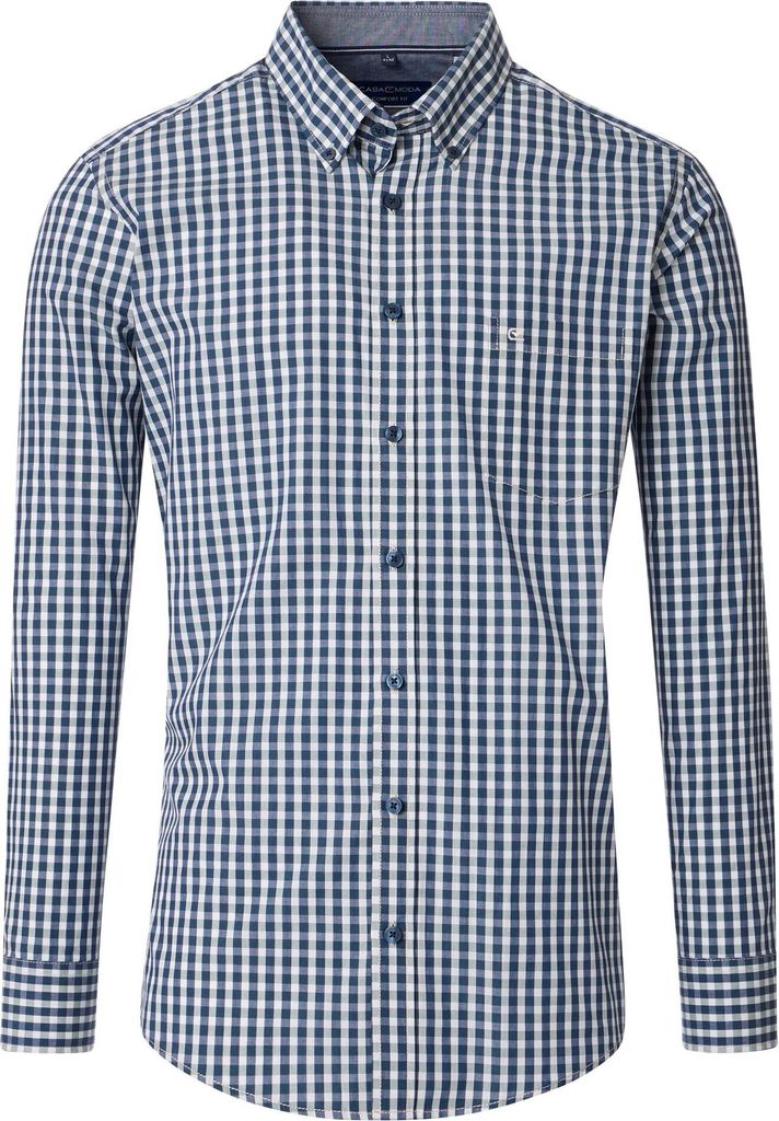 Casa Moda - Comfort Fit - Herren Freizeit Hemd Langarm (454420800), Größe:XL, Farbe:Grün (300)
