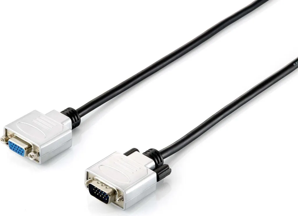 Equip 118856 Cavo VGA 20m Prolunga D-Sub15 M/F HQ Nero Schermato