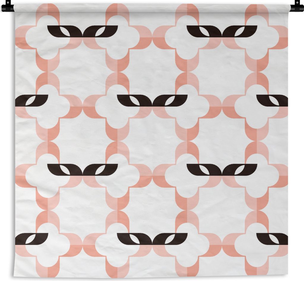 MuchoWow Wandteppich Wandbehang Karneval - Muster - Masken 60x60 cm Tapisserie Dekoration Wandtuch - Dekorationen - Wand Decke