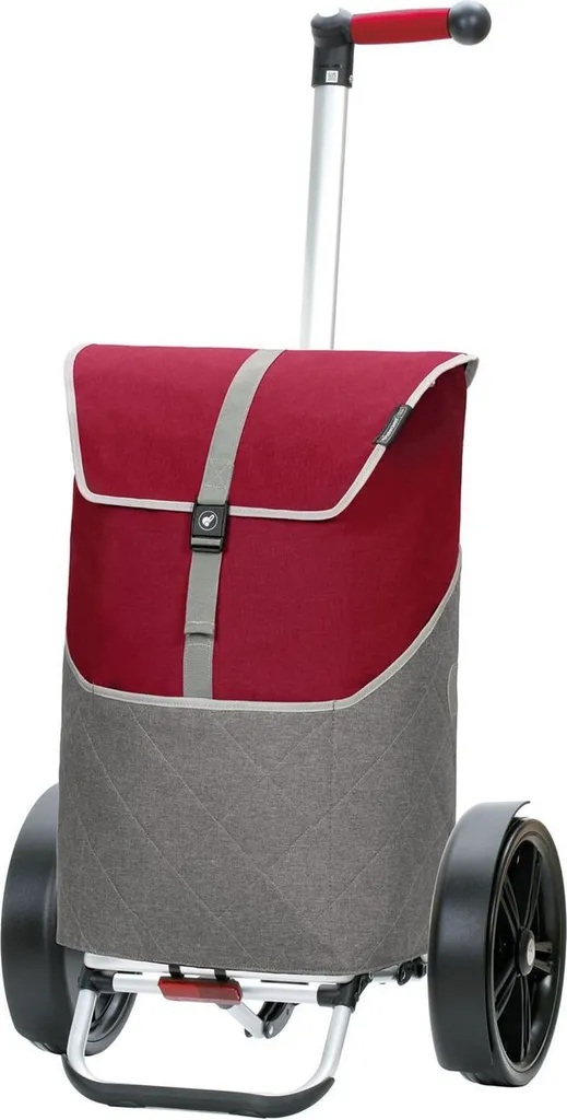 Poussette de marché Tura Shopper Lasse Andersen rouge à grande capacité