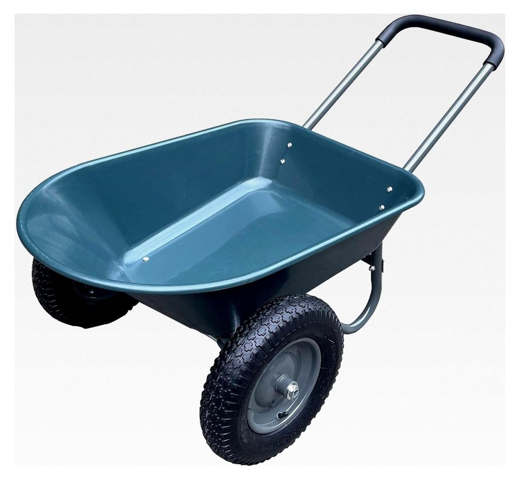 Sackkarre mit 2 Lufträdern, Schubkarre 272 kg, große Schubkarre, Bollerwagen, Kippwagen für Haus und Garten, Transportwagen