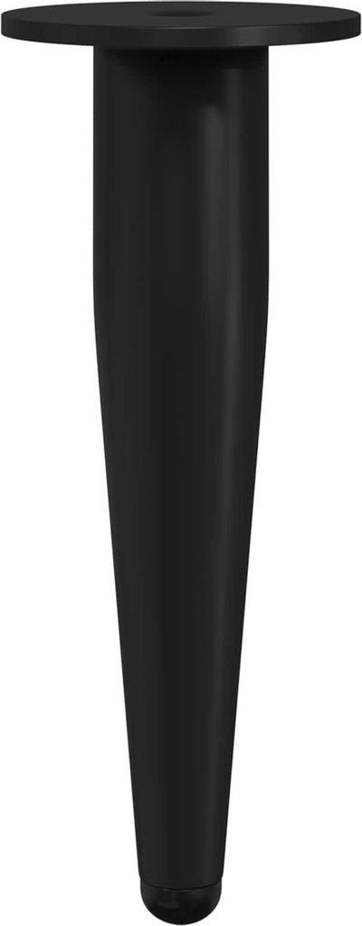 Cloris Designermöbel Möbelbeine 2 pcs, einfache Montage, Schwarz Ø 40x98 mm Eisen - Garten & Heimwerken HOMMIE615967