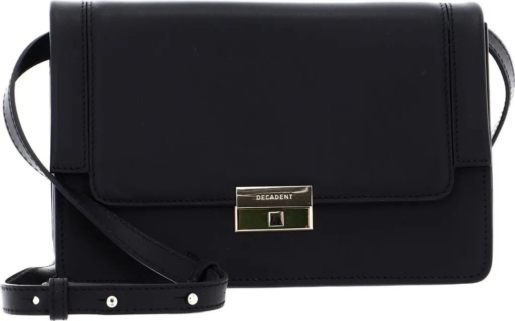 DECADENT Mary Cross-Body Bag en cuir Nappa noir sac à épaule de luxe