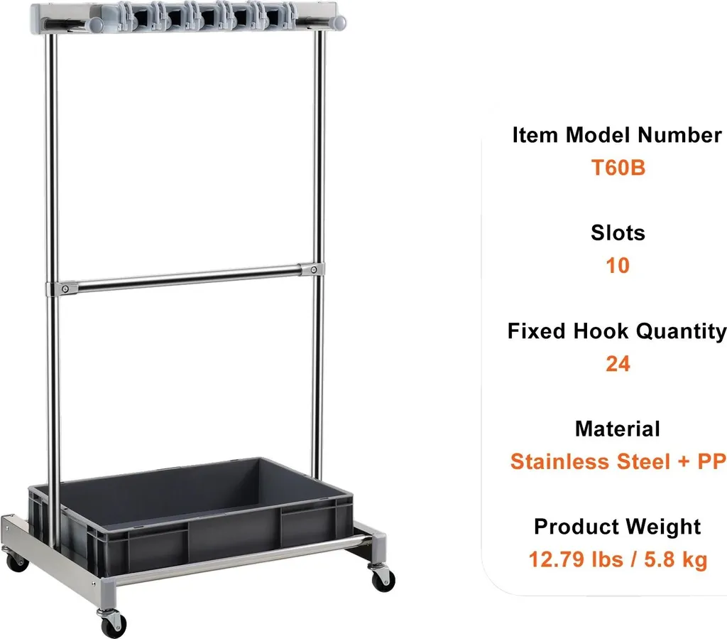 Organizer Attrezzi Mobile 10 Scomparti - Ideale per il Fai da Te