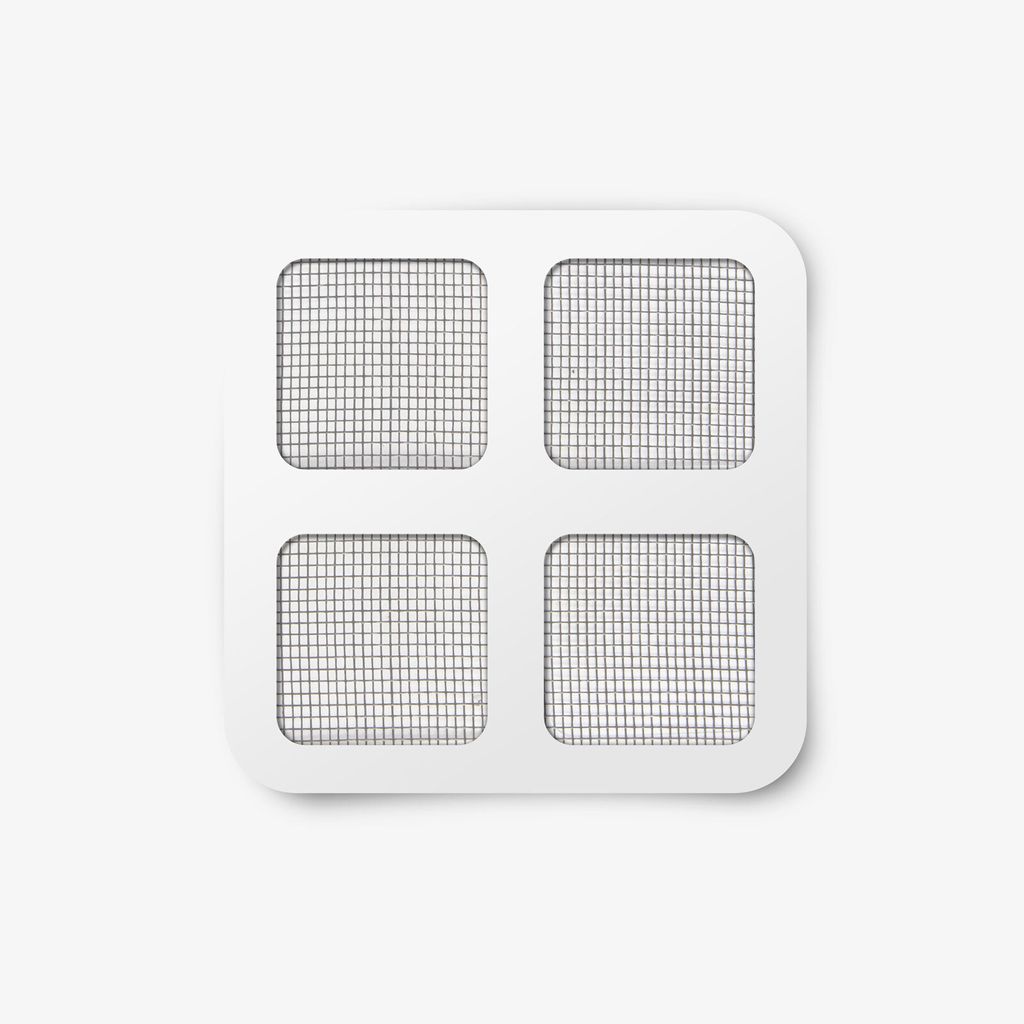 4x Fliegengitter-Reparaturflicken – Selbstklebend – 10x10 cm – Grau – 4 Stück – Geeignet für Moskitonetze, Insektenschutzgitter und Fli...